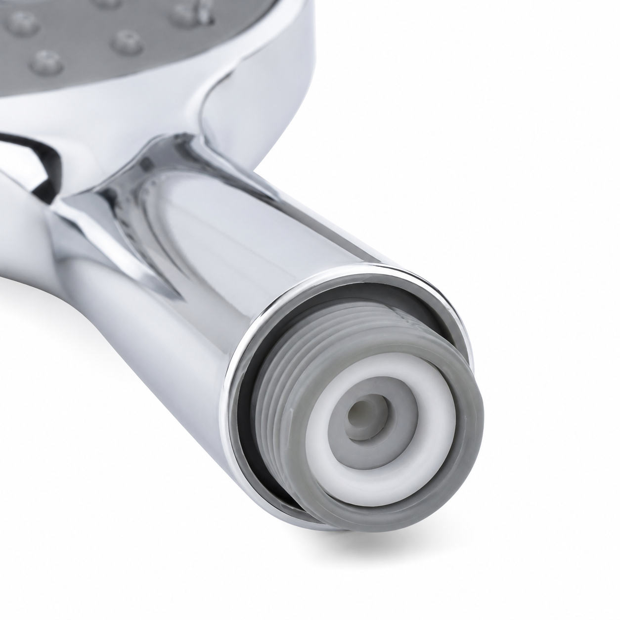 3-Spray Continuous-Flow Shower Head & 1.5m Grey Shower Hose