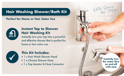 Tap to Shower Pack for Mixer Taps – Install Once, Attach in Seconds - No Plumber Needed | H2OLOW
