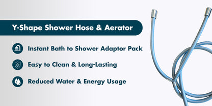 Tap-to-Shower Conversion Kit for Separate Hot & Cold Taps