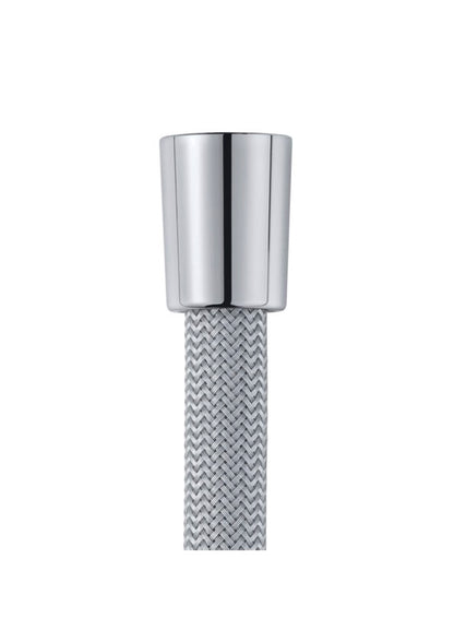 Silver Braided Shower Hose, 1.5m