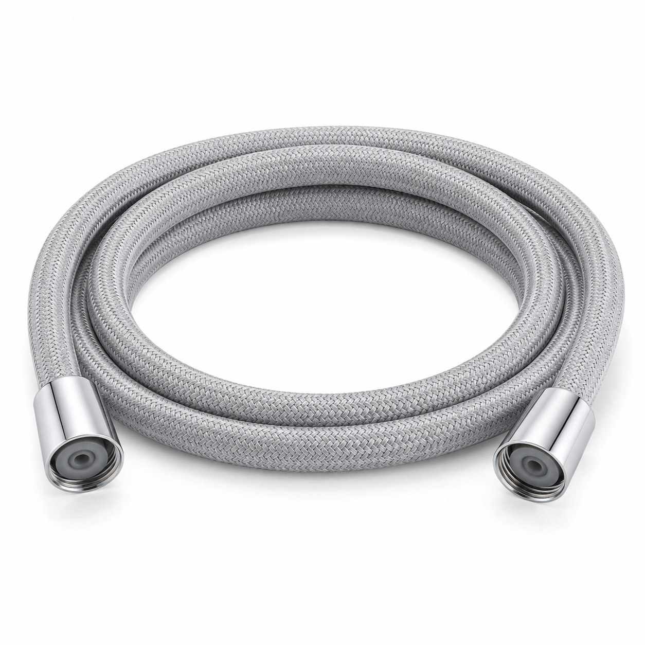 3-Spray Continuous-Flow Shower Head & 1.5m Grey Shower Hose