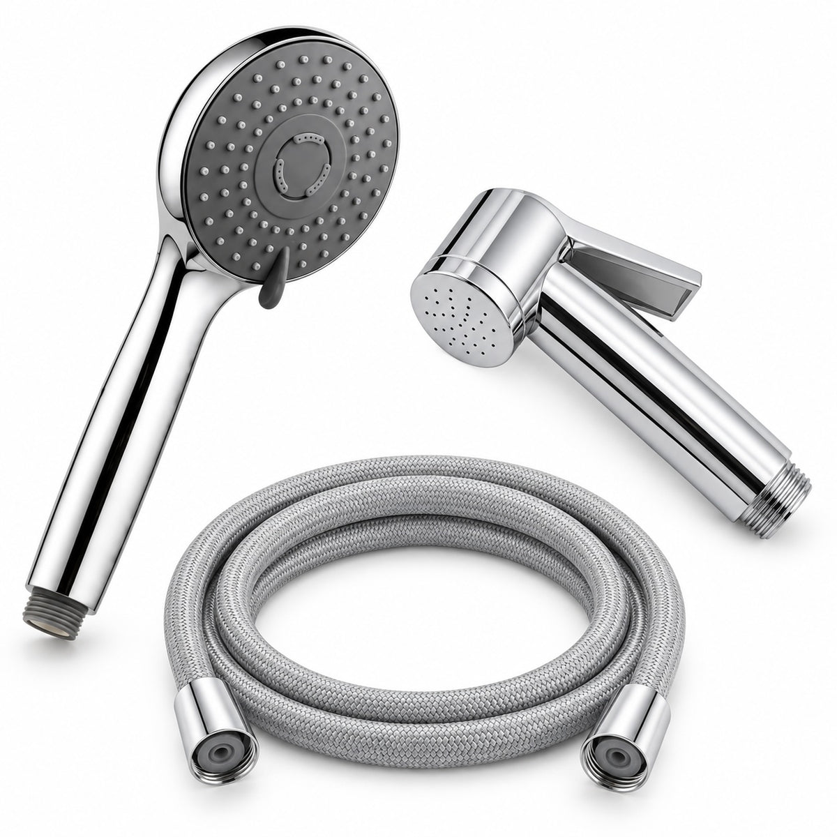 1.5m Shower Hose + Both Shower Heads