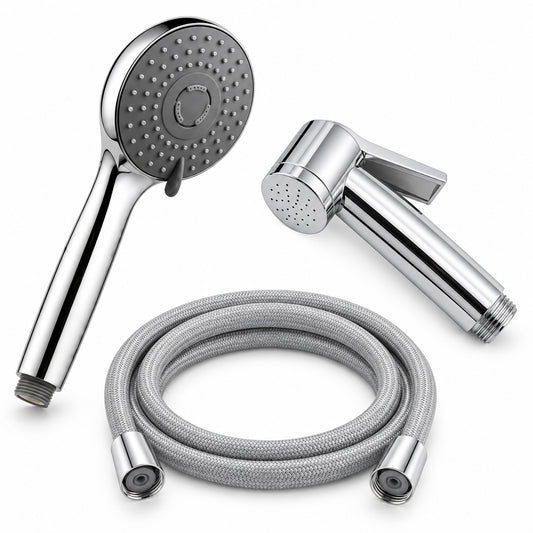 1.5m Shower Hose + Both Shower Heads